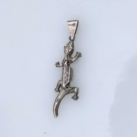 925 silver lizard movable pendant - Picture 2 of 3